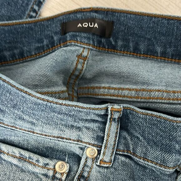 NWT Aqua Stella High Waist Straight Leg Skinny Jeans - Picture 8 of 8